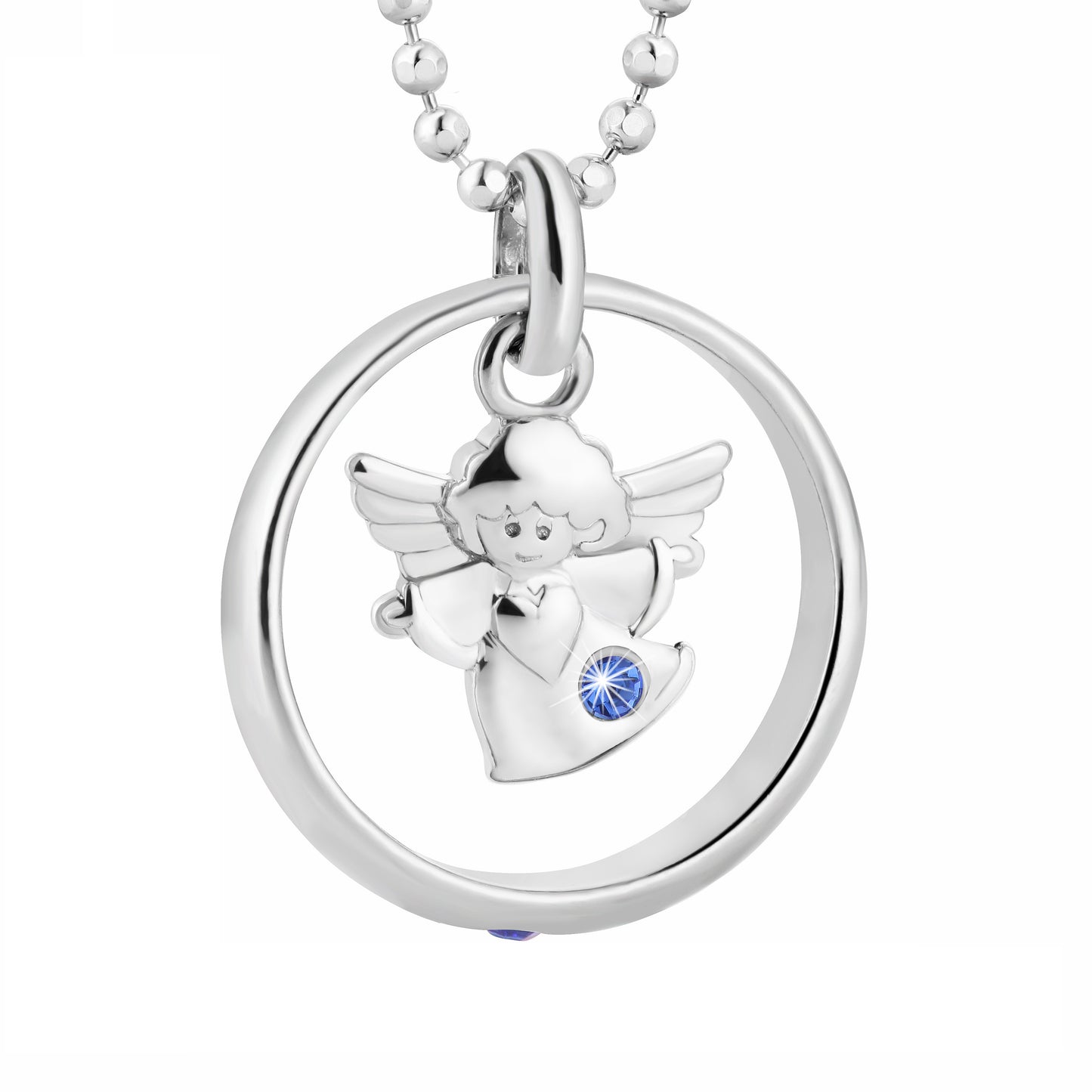 Ein Taufring-Anhänger, aus 925 Silber, Anlaufgeschützt, ca. 18 mm (ohne Kette)