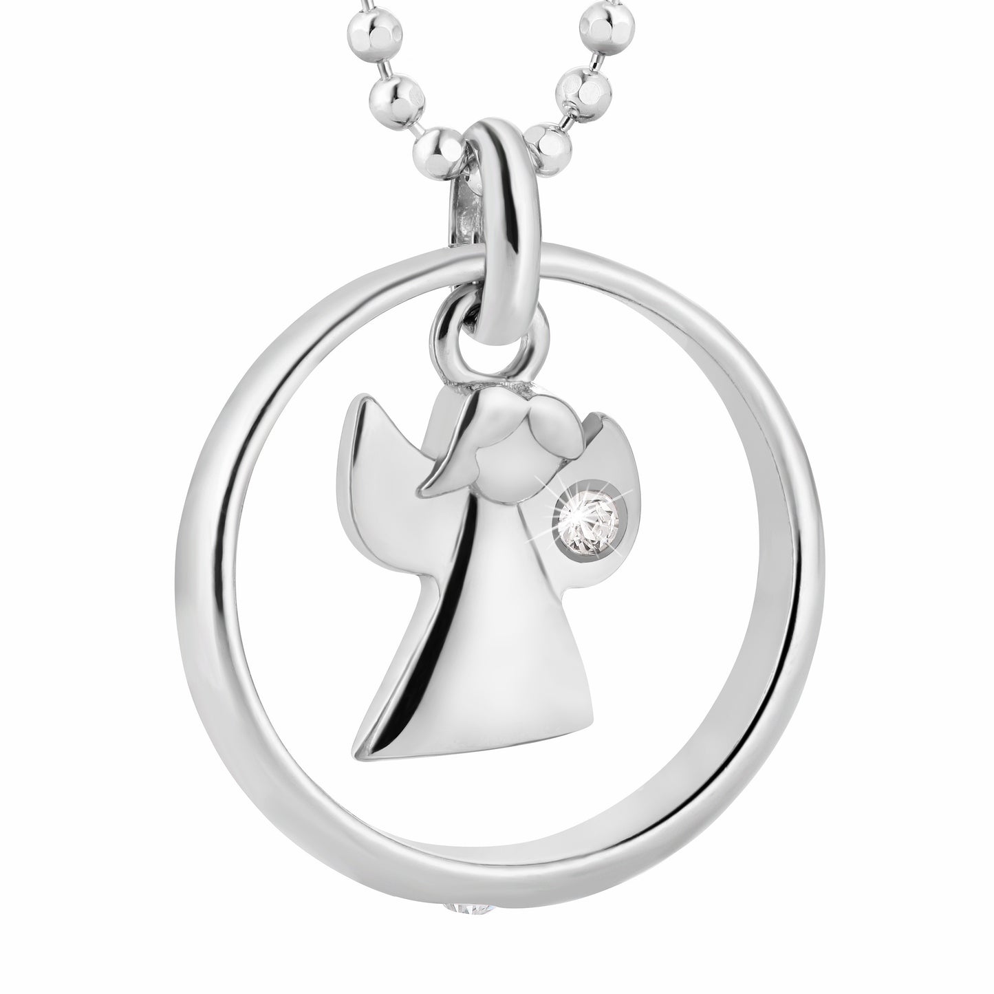 Ein Taufring-Anhänger, aus 925 Silber, Anlaufgeschützt, ca. 18 mm (ohne Kette)