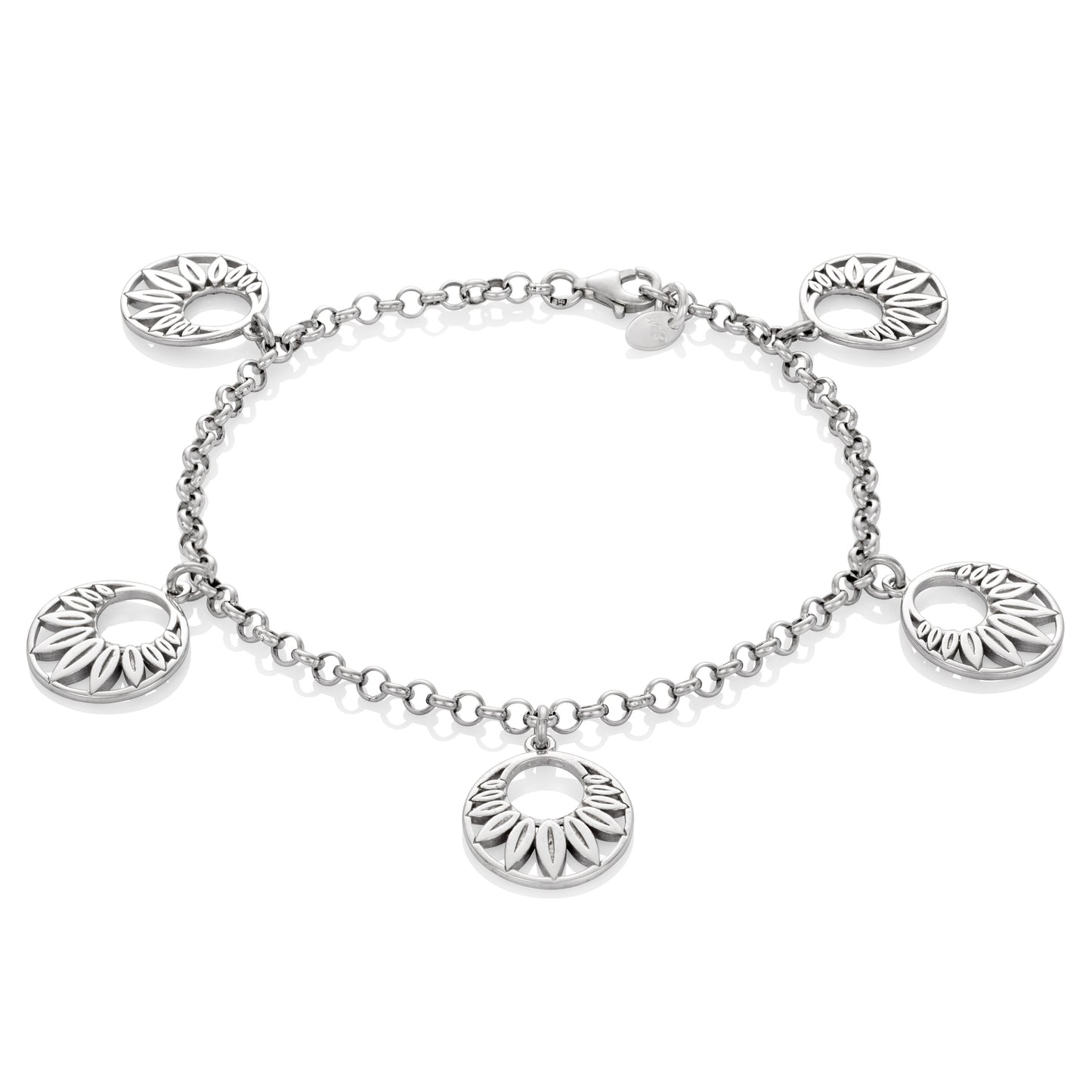 Ein Armband aus 925 Silber, Anlaufgeschützt Breite 1,5 mm, Länge 18-21 cm