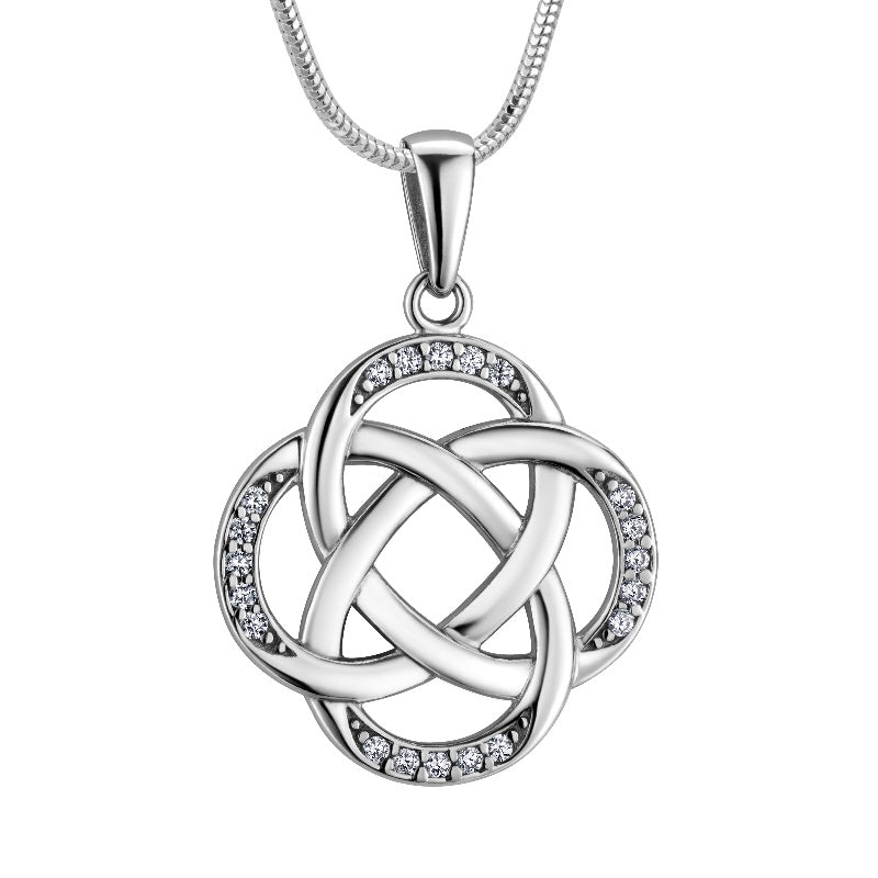 Infinity - Anhänger aus 925 Silber, Anlaufgeschützt, ca. 17 mm x 17 mm (ohne Kette)