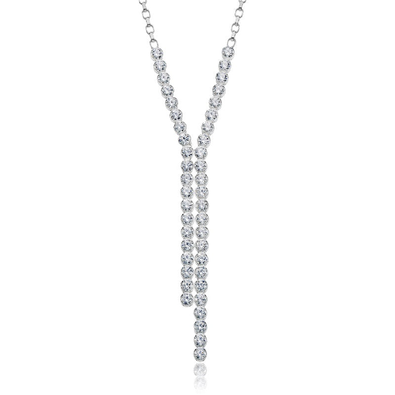 Eine Ankerkette mit einem Tennis-Anhänger, aus 925 Silber, Anlaufgeschützt, Breite 0,6 mm, Länge 45+4,5 cm