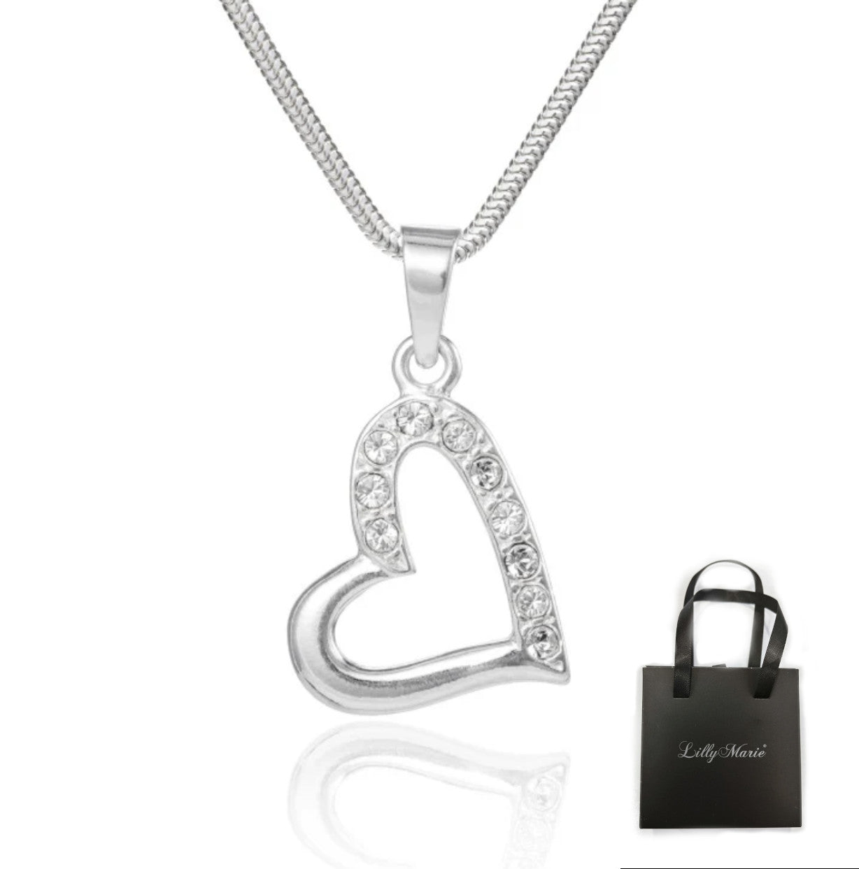 Herz mit Ankerkette und Verpackung für Vitrine/Geschenkläden