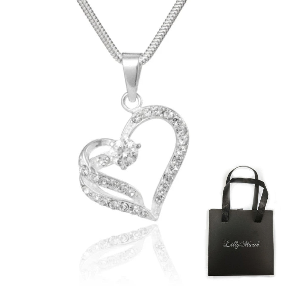 Herz mit Curb-Kette und Verpackung für Vitrine/Geschenkläden