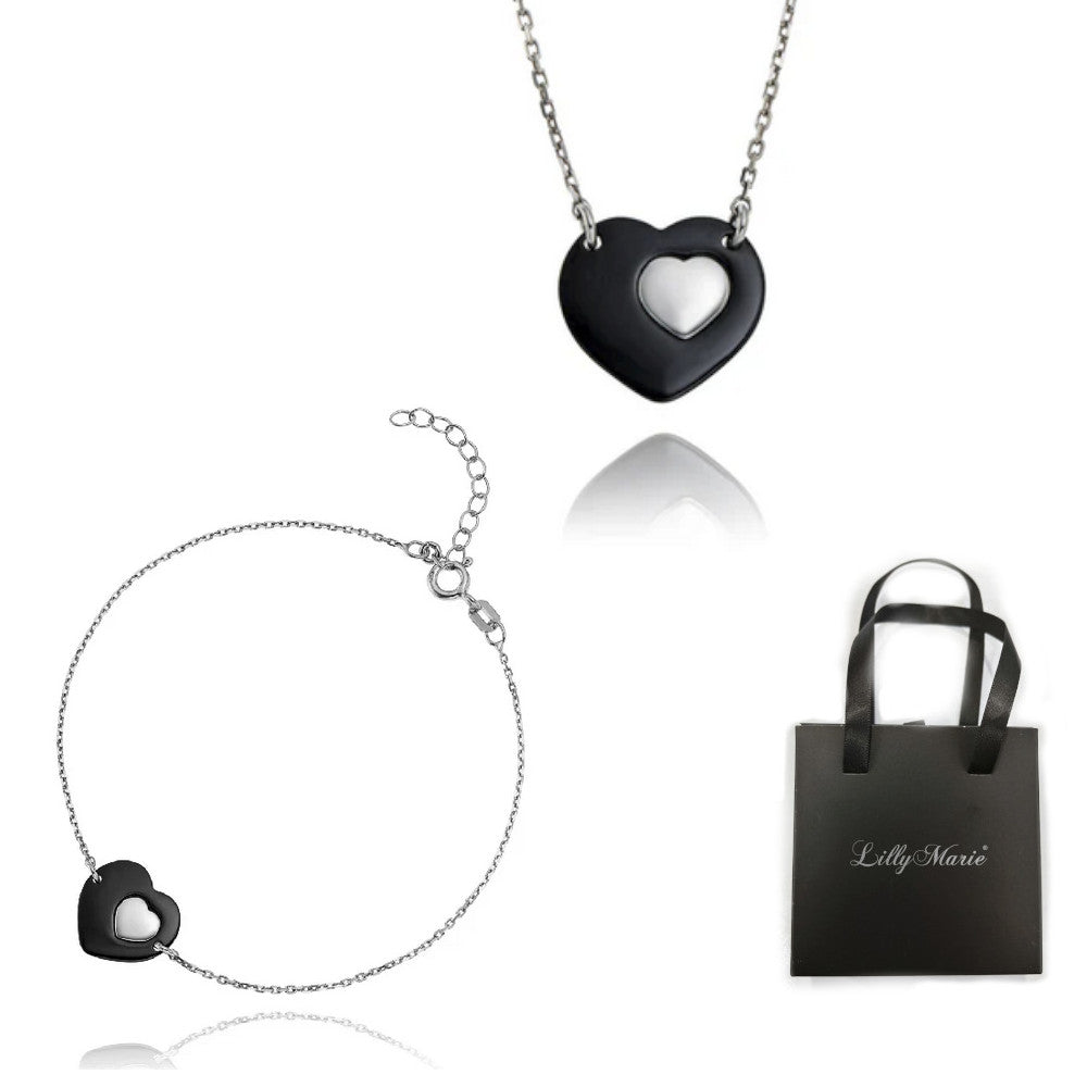 Herzkette und Armband und Verpackung für Vitrine/Geschenkläden