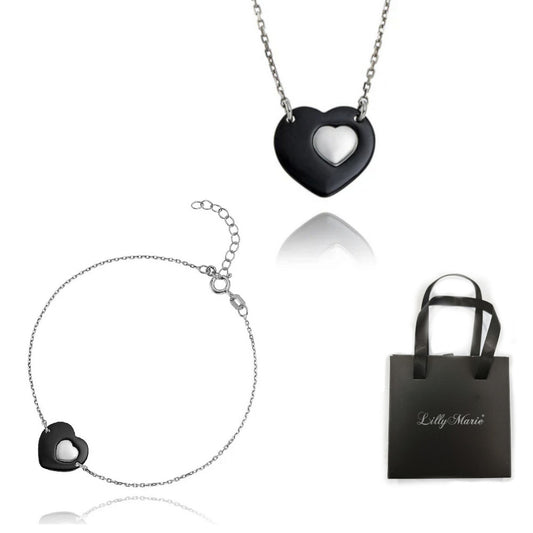 Herzkette und Armband und Verpackung für Vitrine/Geschenkläden