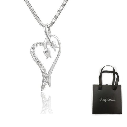 Herz mit Ankerkette und Verpackung für Vitrine/Geschenkläden