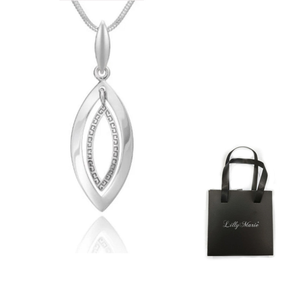 Silberanhänger mit Schlangenkette und Geschenkverpackung für Vitrine/Geschenkläden