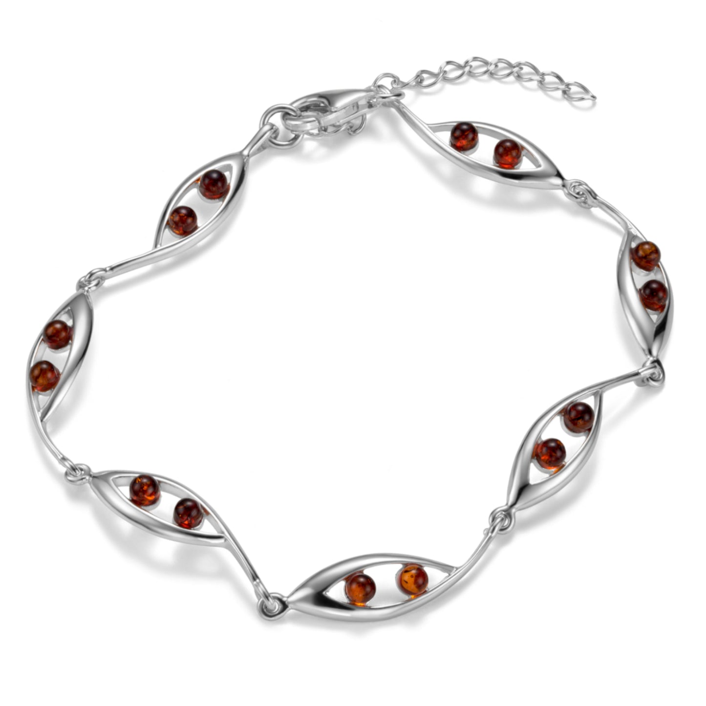 Ein  Armband aus 925 Silber, Anlaufgeschützt, Länge 18-21 cm