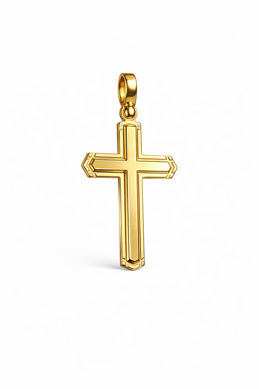 Kreuzanhänger aus 333 Gold, 25 mm x 15 mm (ohne Kette)
