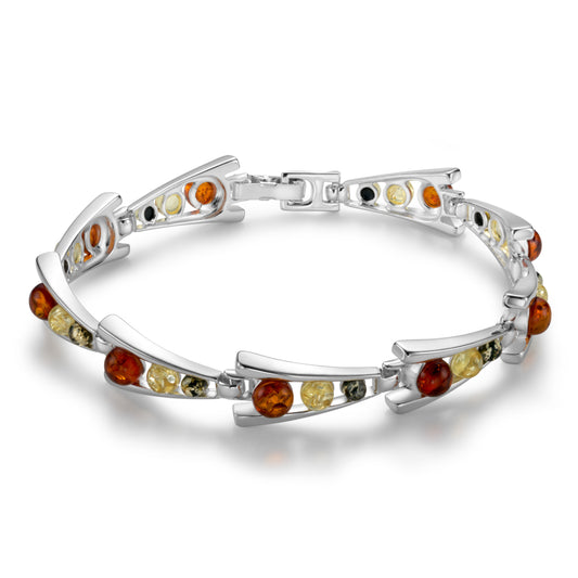 Ein  Armband aus 925 Silber, Anlaufgeschützt, Länge 19-22 cm
