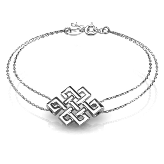 Ein Infinity Armband aus 925 Silber, Anlaufgeschützt Breite 0,6 mm, Länge 16-19,5 cm