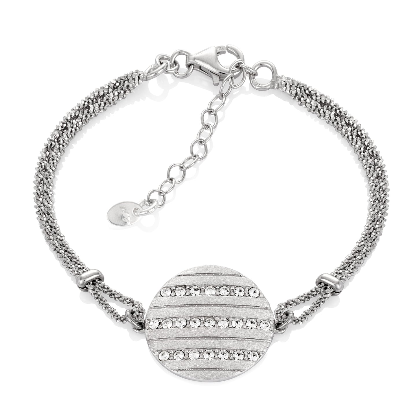 Ein Armband aus 925 Silber, Anlaufgeschützt Breite 3 mm, Länge 18-21 cm