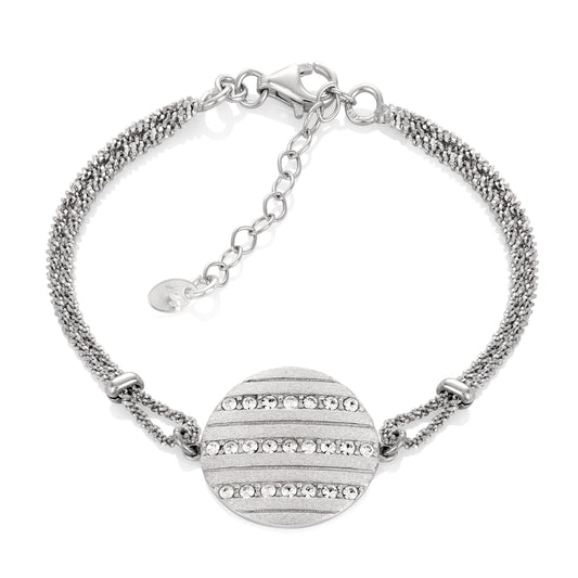 Ein Armband aus 925 Silber, Anlaufgeschützt Breite 3 mm, Länge 18-21 cm