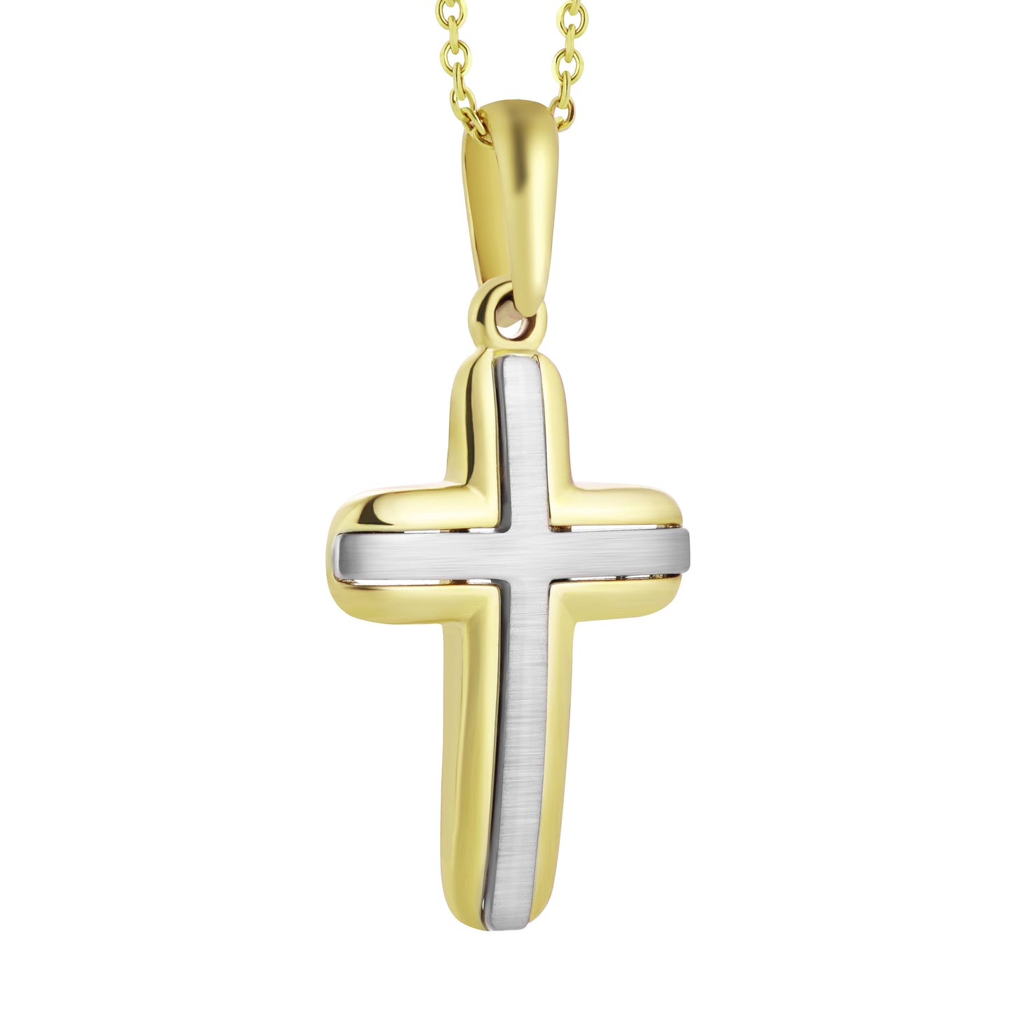 Kreuzanhänger aus 333 Gold, 18 mm x 12 mm (ohne Kette)