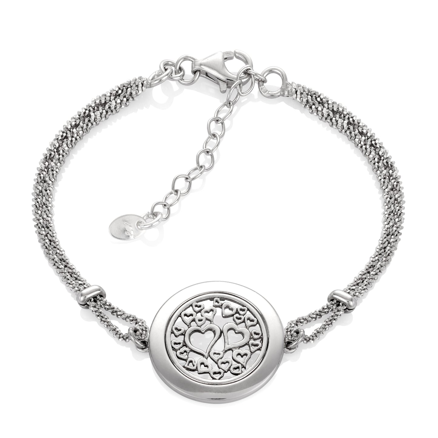 Ein Armband aus 925 Silber, Anlaufgeschützt Breite  mm, Länge 18-21 cm