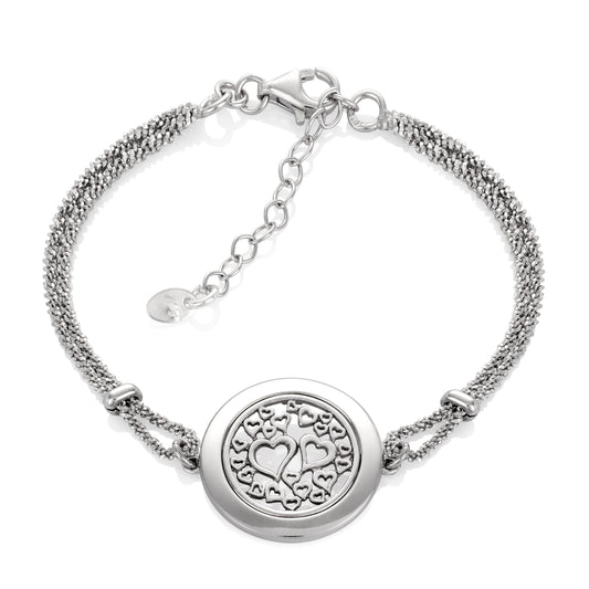 Ein Armband aus 925 Silber, Anlaufgeschützt Breite  mm, Länge 18-21 cm