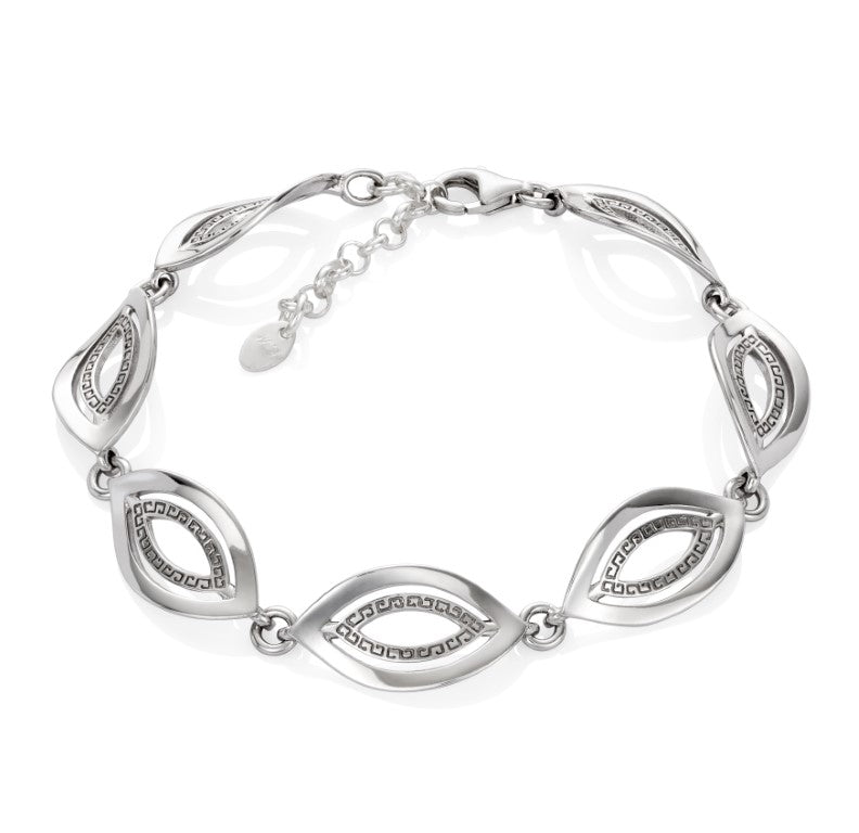 Ein Armband aus 925 Silber, Anlaufgeschützt Breite 12 mm, Länge 18-21 cm