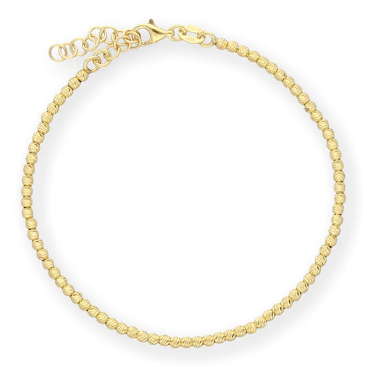 Ein goldetes Damenarmband, aus 925 Silber, Anlaufgeschützt Breite 2,5 mm, Länge 19-22 cm