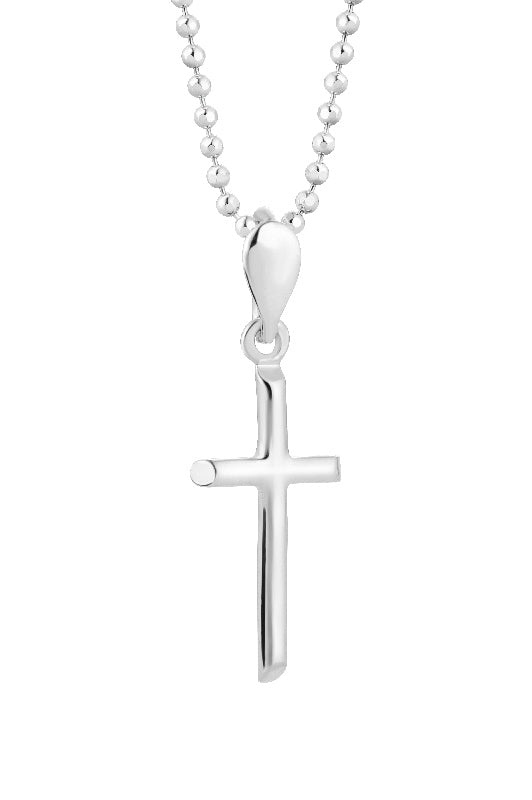 Kreuzanhänger aus 925 Silber, Anlaufgeschützt, ca. 30 mm x 15 mm (ohne Kette)