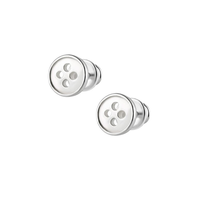 Ein Paar Kinderohrringe Knöpfe, Stecker, aus 925 Silber,  7 mm, Anlaufgeschützt