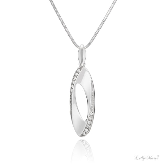 Silberanhänger aus 925 Silber, Anlaufgeschützt, ca. 30 mm x 12 mm (ohne Kette)