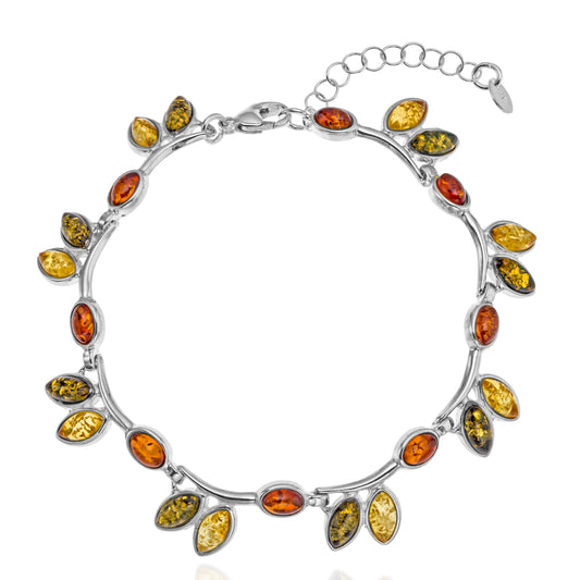 Armband aus 925 Silber, Anlaufgeschützt, Länge 18-21 cm
