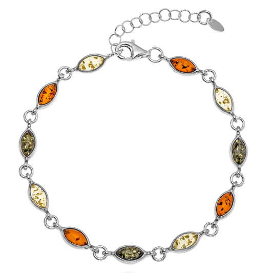 Armband aus 925 Silber, Anlaufgeschützt, Länge 20-23 cm