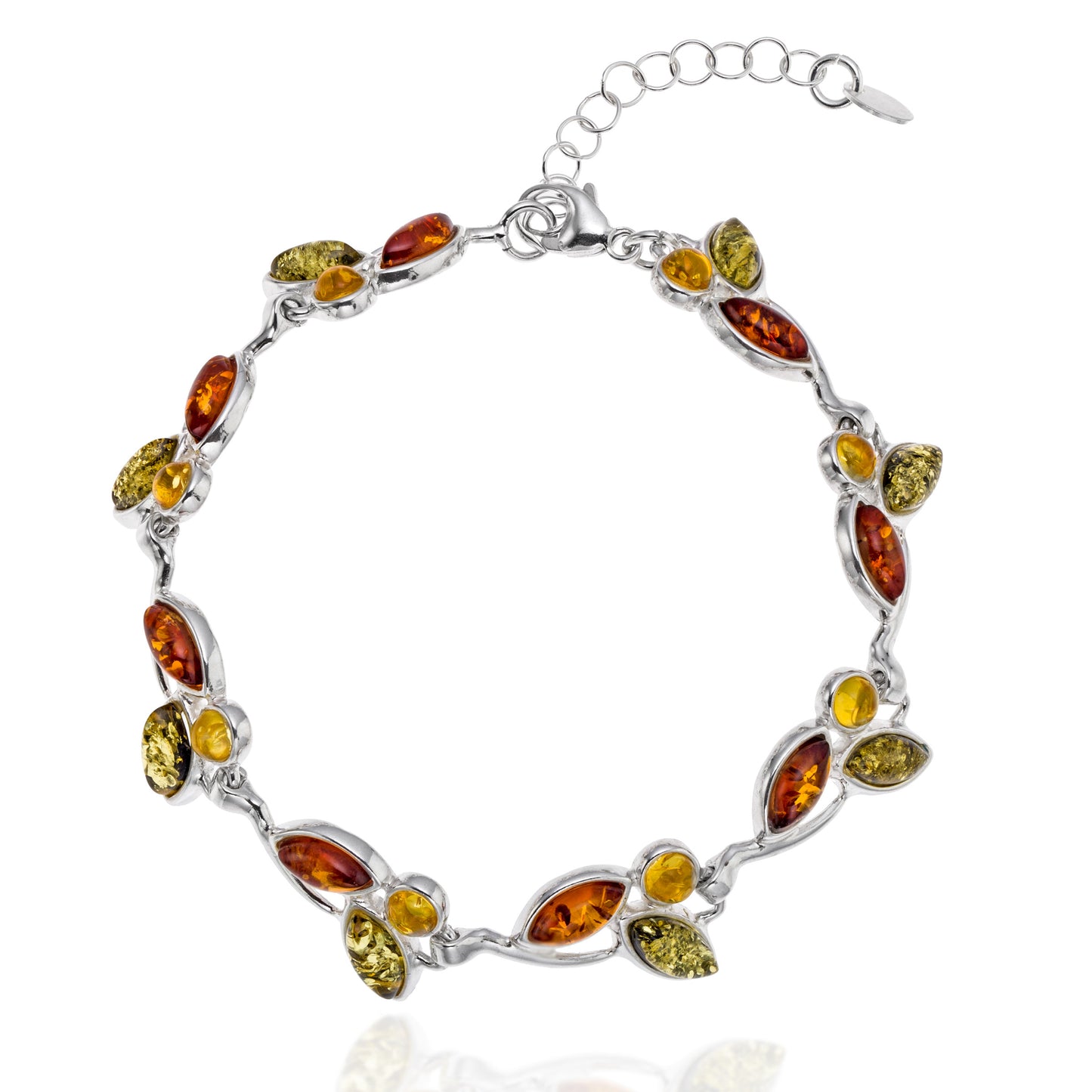 Armband aus 925 Silber, Anlaufgeschützt, Länge 19-22 cm