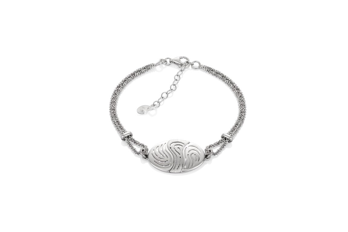Ein Armband aus 925 Silber, Anlaufgeschützt Breite 3 mm, Länge 18-21 cm