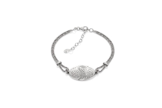 Ein Armband aus 925 Silber, Anlaufgeschützt Breite 3 mm, Länge 18-21 cm