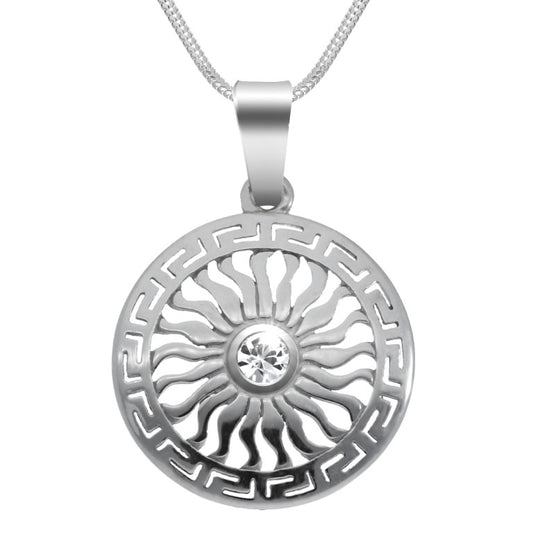 aus 925 Silber, Anlaufgeschützt, Durchmesser ca. 20 mm (ohne Kette)