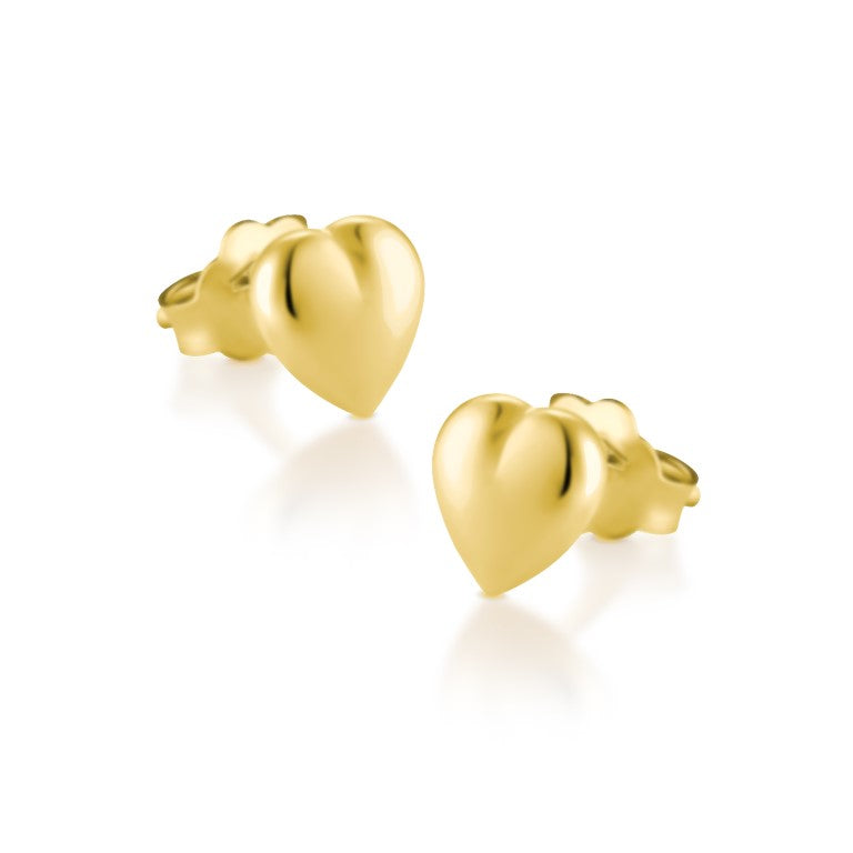 Ohrringe Herzen aus 333 Gold, Stecker