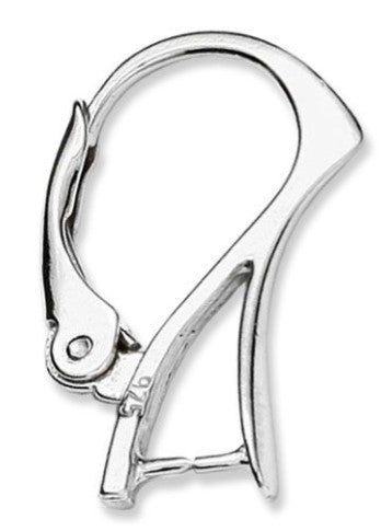 Ein Silberohrringfassung, aus 925 Silber, ca 11 mm x 20 mm