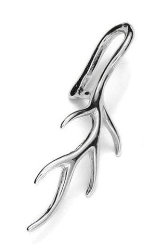 Florale Krawatte, 10 mm x 22 mm aus 925 Silber