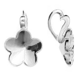 Ein Silberanhäger zum Kleben als Blume, Durchmesser 10 mm, aus 925 Silber
