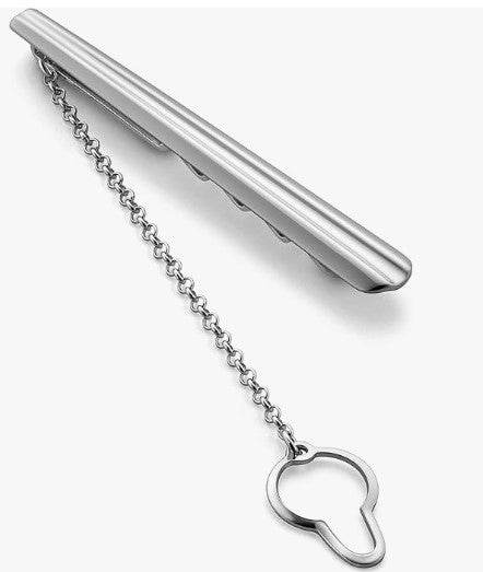Eine klassische Krawattenklammer, aus 925 Silber, ca. 60 mm x 9 mm