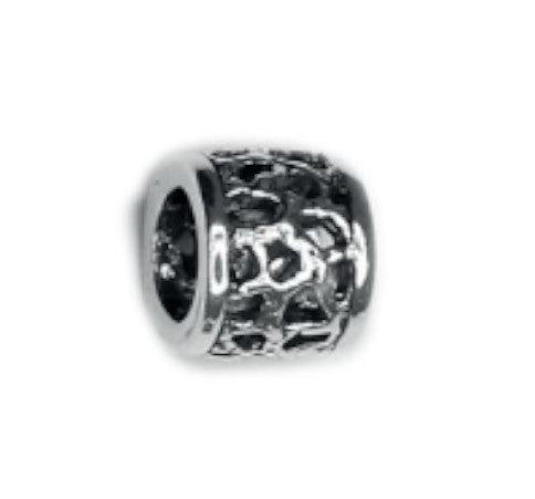Ein Bead Silberperle aus 925 Silber, Größe mm