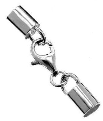 Silberverschluss für Leder/Stoff-riemen, aus 925 Silber