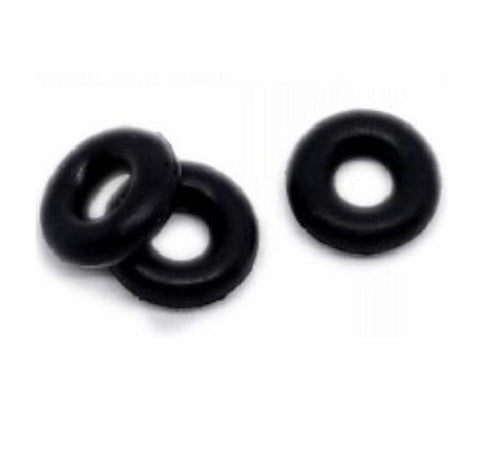 Gummiring, Stopper aus schwarzem Gummi, Durchmesser 6 mm