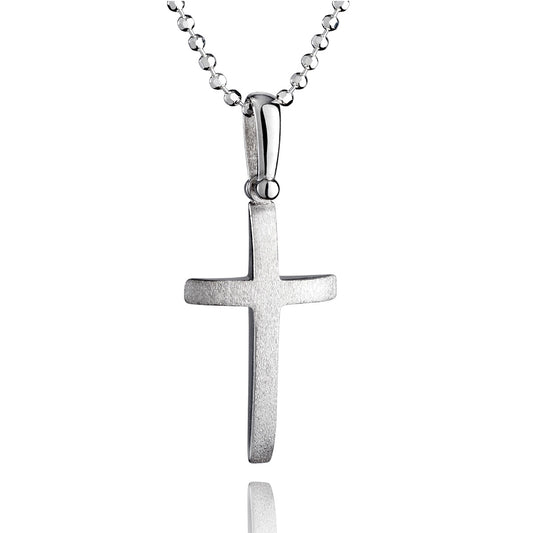 Kreuzanhänger aus 925 Silber, Anlaufgeschützt, ca. 25 mm x 14 mm (ohne Kette) (Kopie)