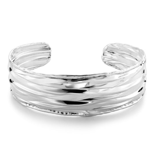 Ein Armband aus 925 Silber, Anlaufgeschützt Breite 20 mm, Länge 17-21 cm