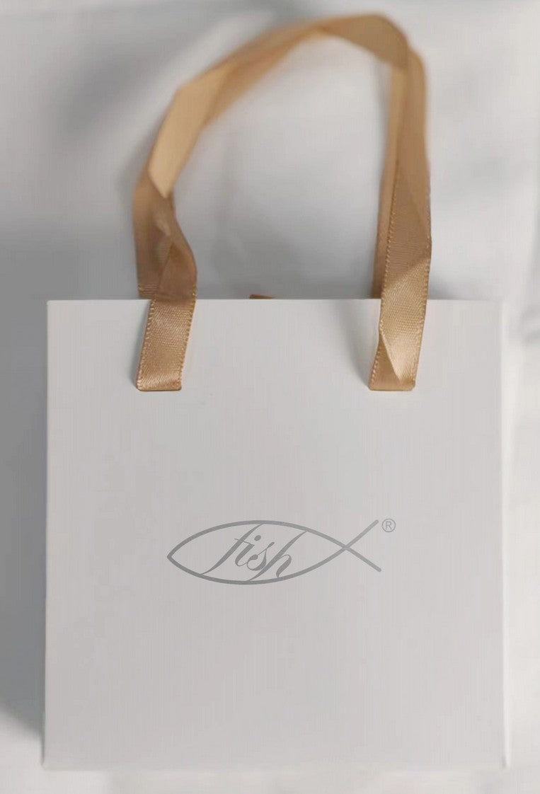 Verpackung Box-Tasche fish für Geschenkläden 120 mm x 120 mm