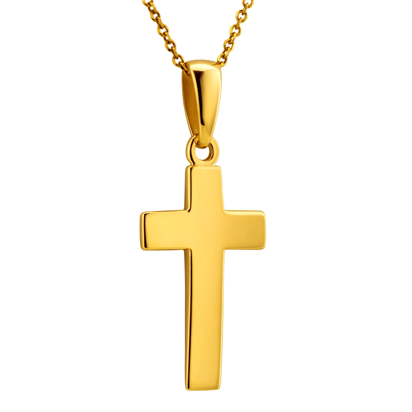 Ein Kreuzanhänger aus 333 Gold, 20 mm x 13 mm (ohne Kette)
