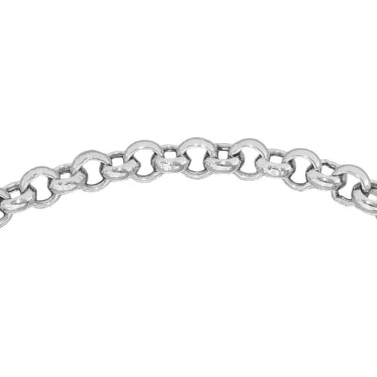 Rollokette aus 925 Silber, Anlaufgeschützt Breite 2,8 mm, Meterware, Preis pro 1 cm